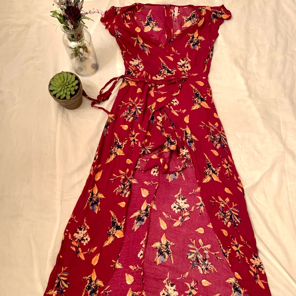 SOLD Purple floral - Romper/Dress - Size M